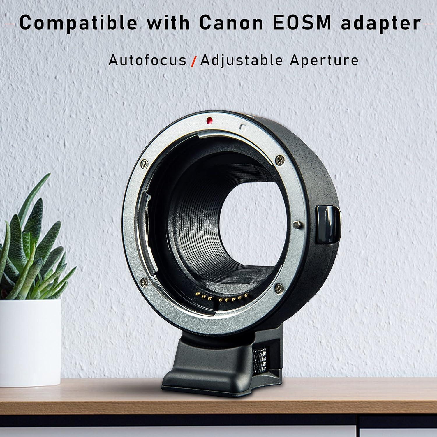 Adaptador de cámara VILTROX EF-EOS M con enfoque automático