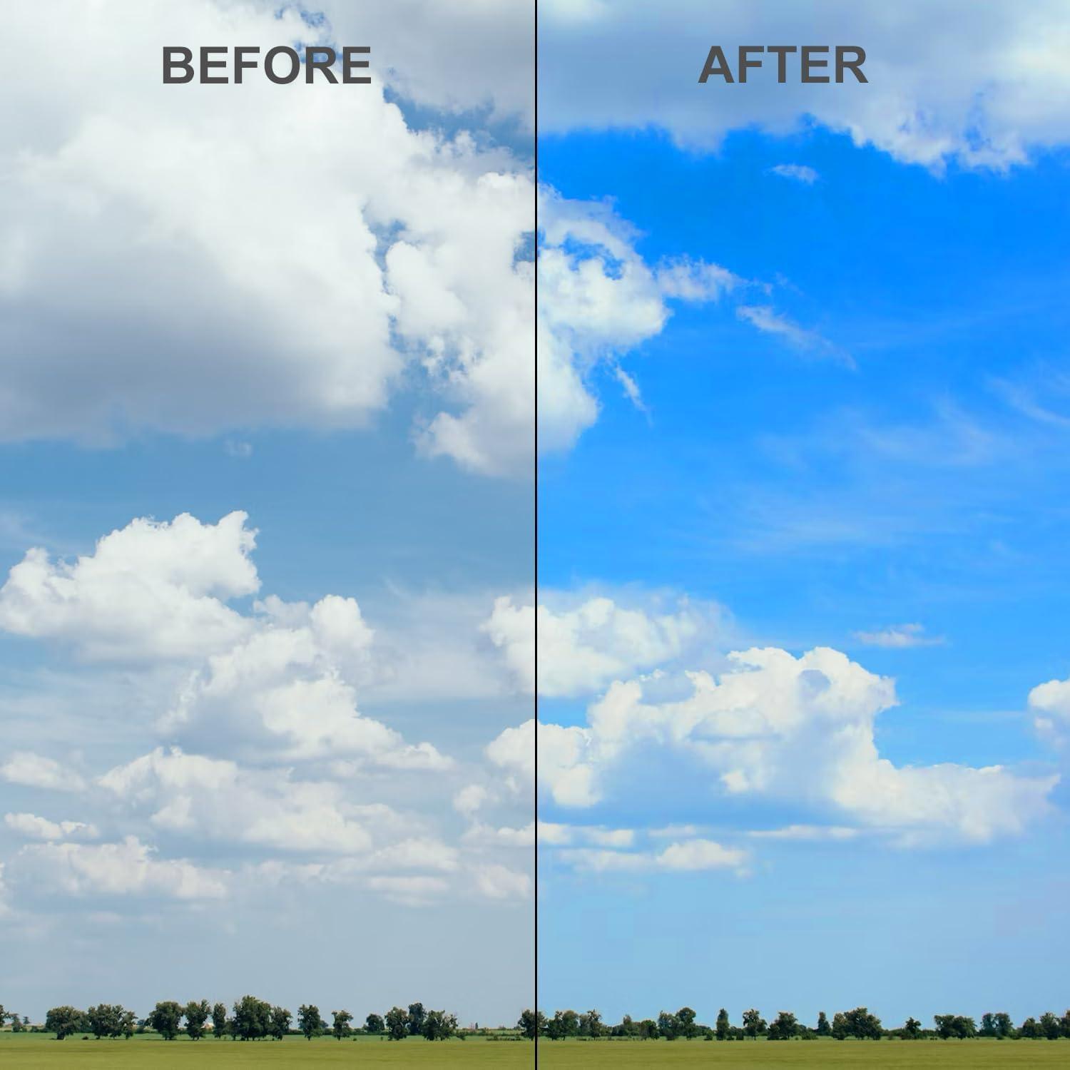 Kit de 6 Filtros de Lente de Color 58mm eDealz para DSLR