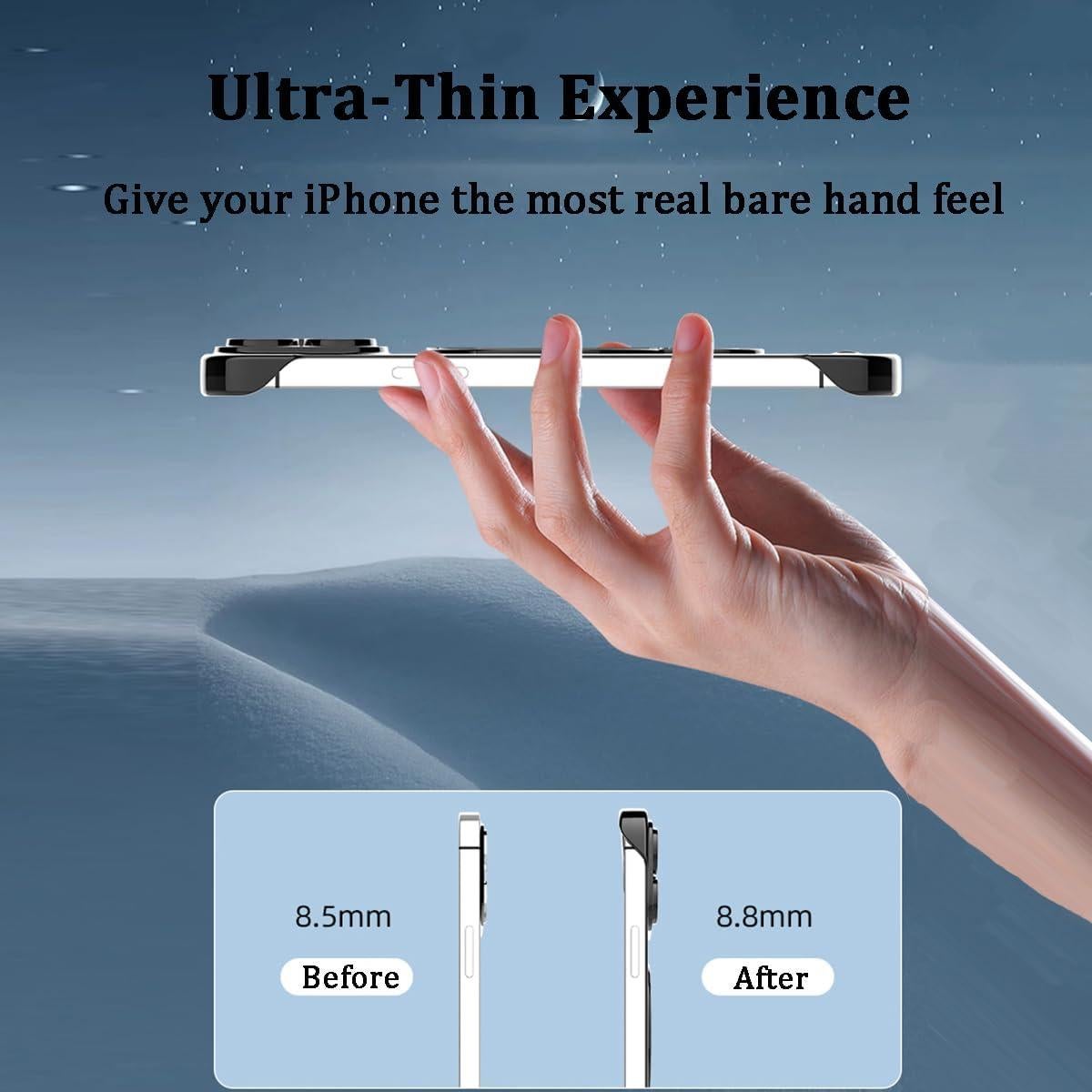 Funda Magnética Omio para iPhone 14 Pro Max, Soporte Invisible