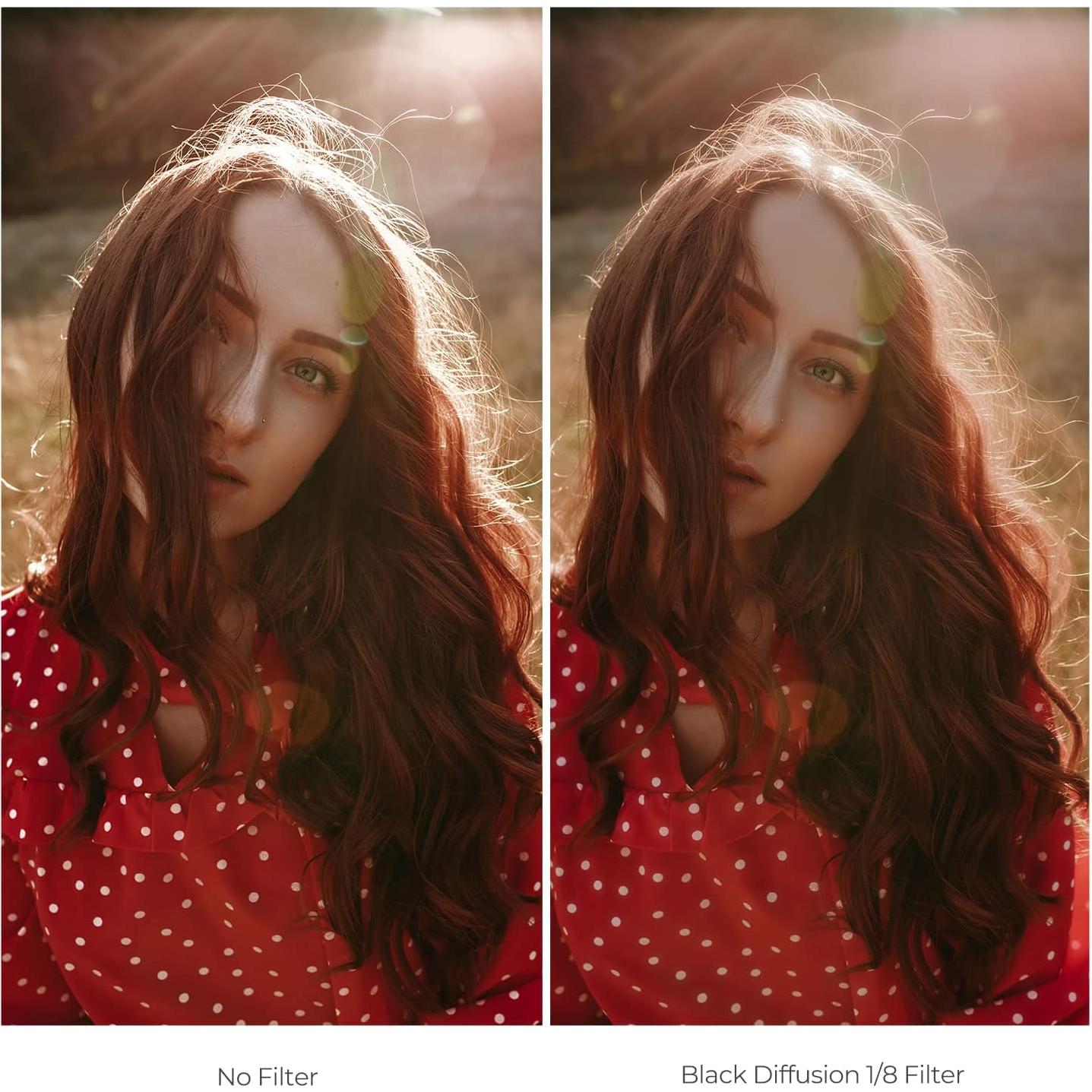 K&F Concept 49mm Black Diffusion 1/8 Waterproof Mist Cinematic Effect Camera Lens Filter with 24 Multi-Coatings for Video/Vlog/Portrait Photography (D-Series)