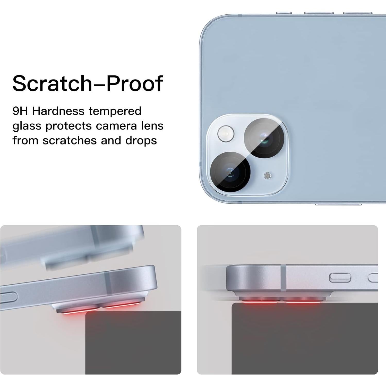 Protector de Lente de Cámara JETech para iPhone 14/14 Plus