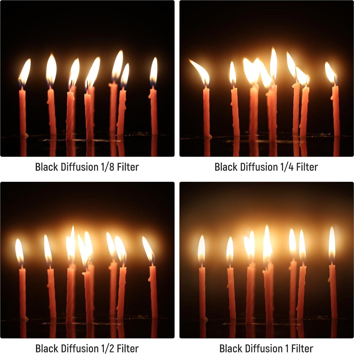 Filtro de Difusión Negra NEEWER 67mm 1/4 para Fotografía