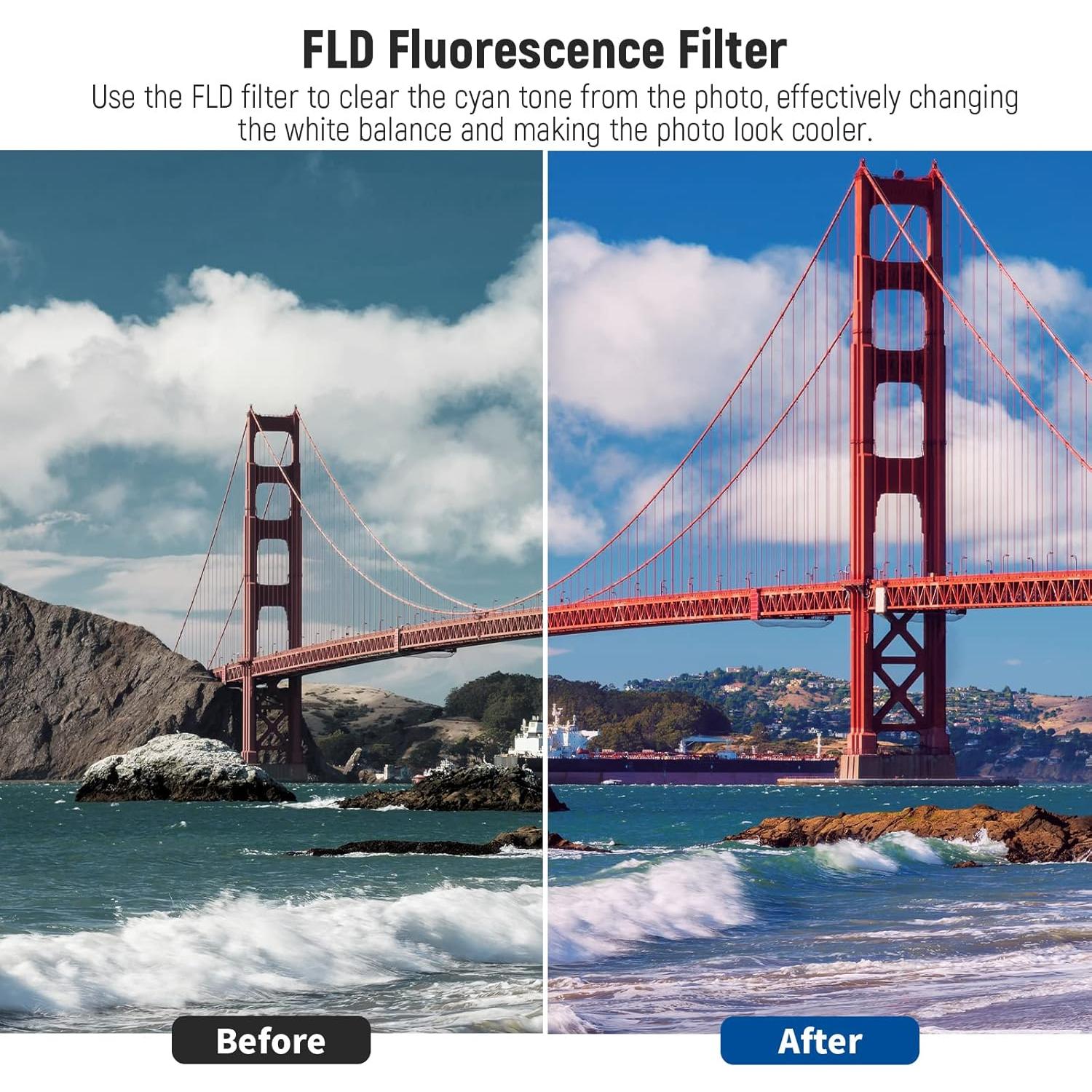 Kit de Filtros UV CPL FLD 58mm Neewer para Cámaras Canon