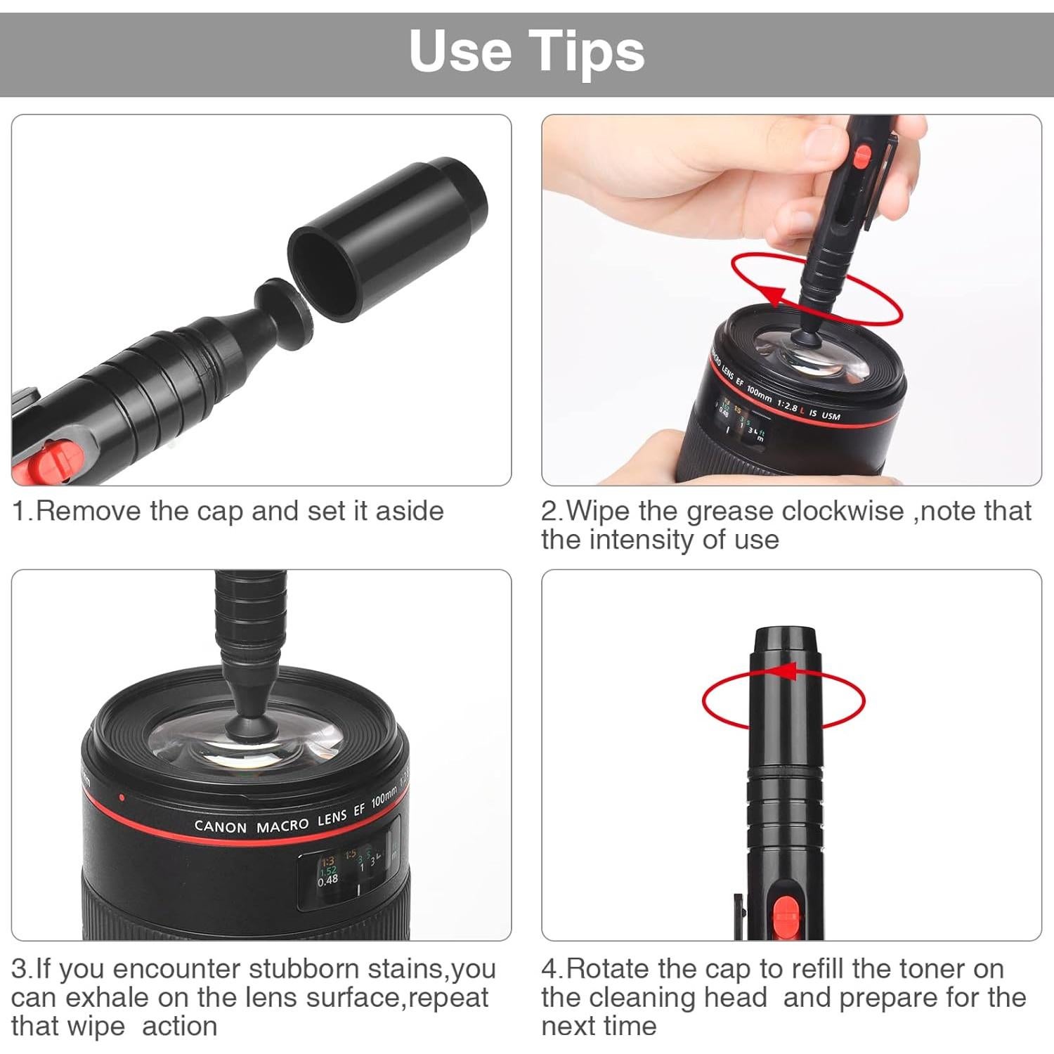 Kit de Limpieza de Lentes de Cámara Zacro 14 en 1 Profesional