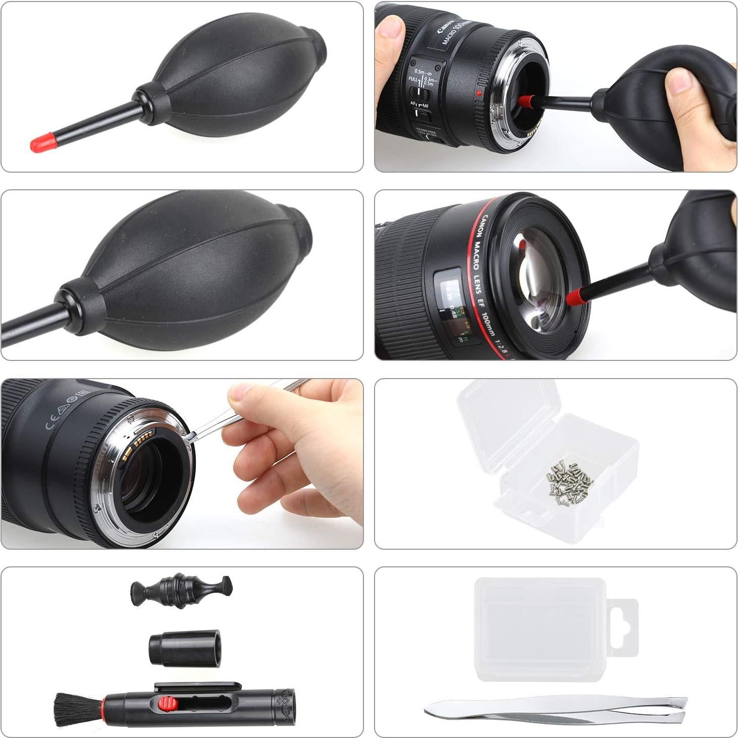 Kit de Limpieza de Lentes de Cámara Zacro 14 en 1 Profesional