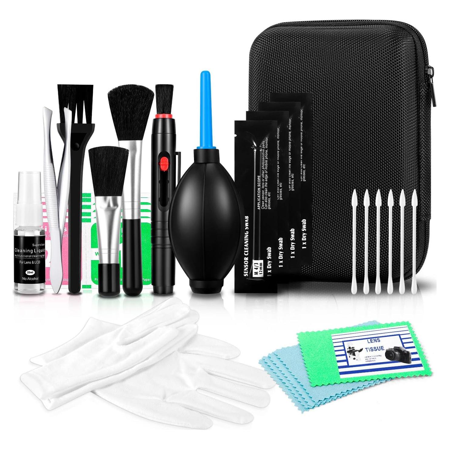 Kit de limpieza para cámaras DSLR y sin espejo MBJRFU 14 piezas