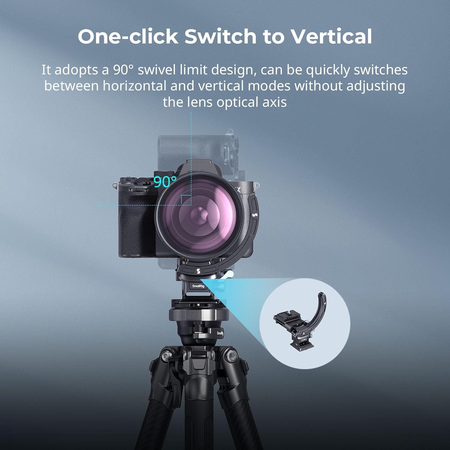 Kit Placa Montaje Horizontal Vertical SmallRig 4349 para Cámaras