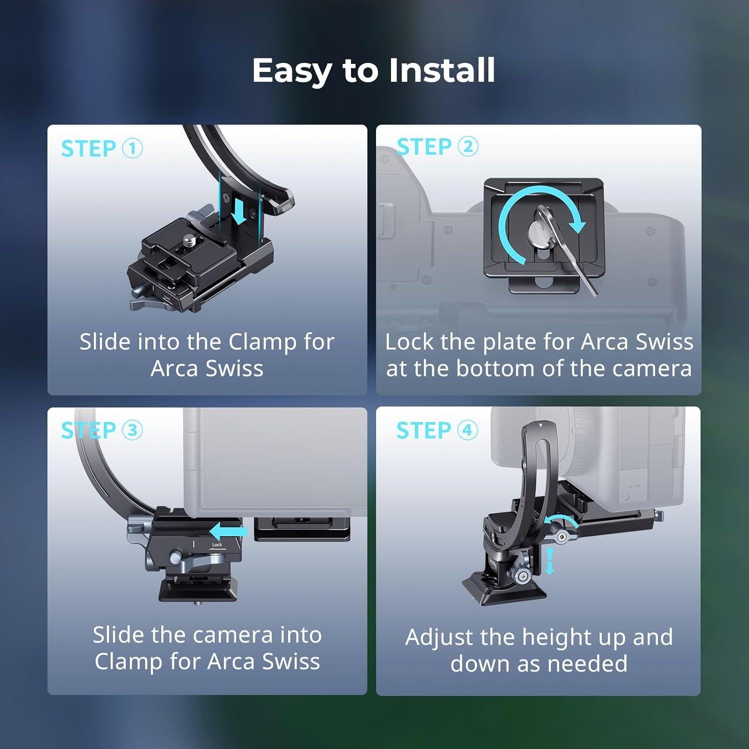 Kit Placa Montaje Horizontal Vertical SmallRig 4349 para Cámaras