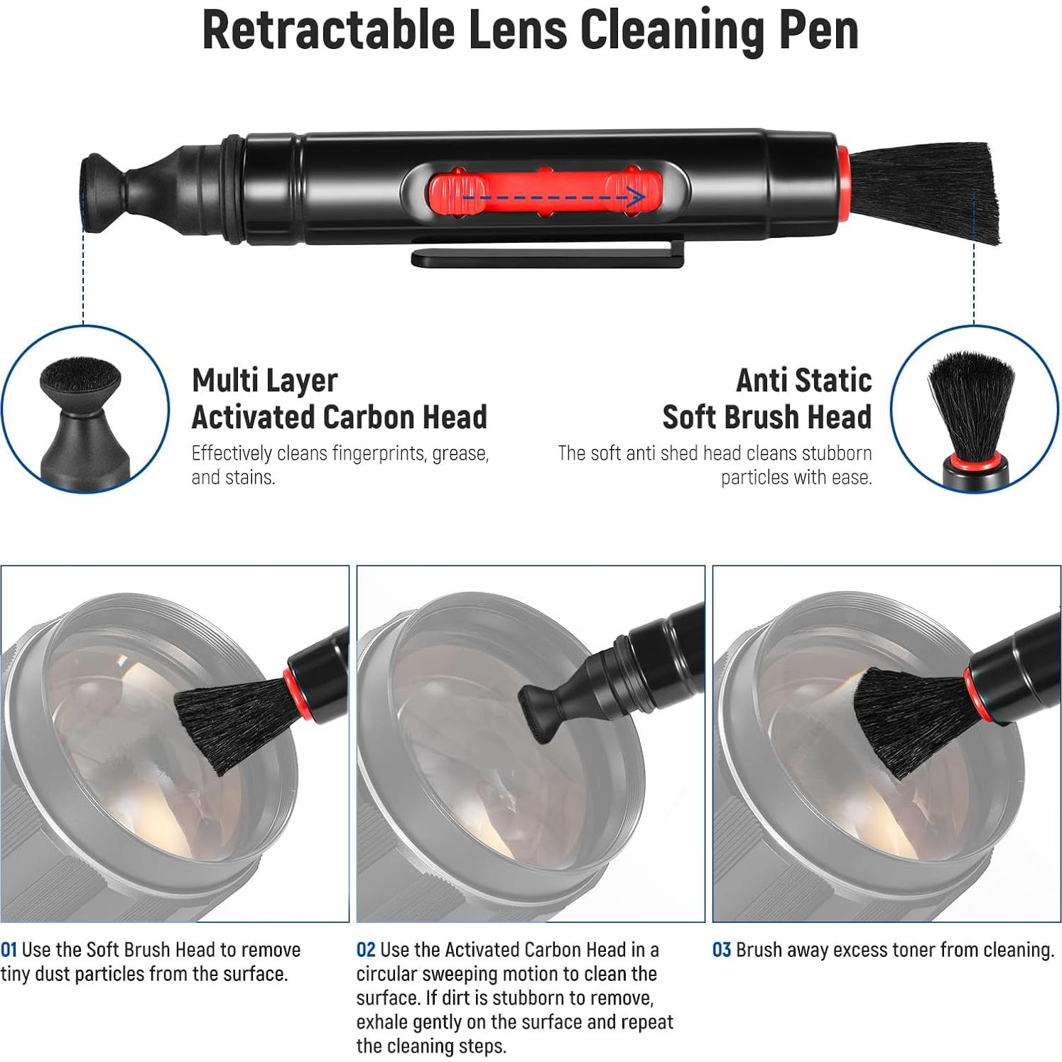 Kit de Filtros ND 67mm NEEWER con Bolígrafos de Limpieza