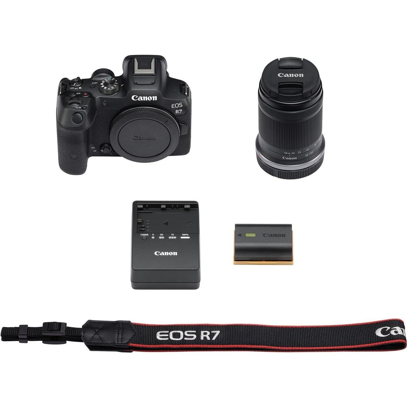 Cámara sin espejo Canon EOS R7 + Lente RF-S 18-150mm