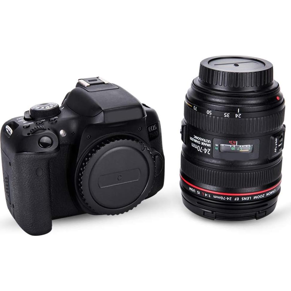 Kit de tapa de cuerpo y trasera JJC para cámaras Canon EOS