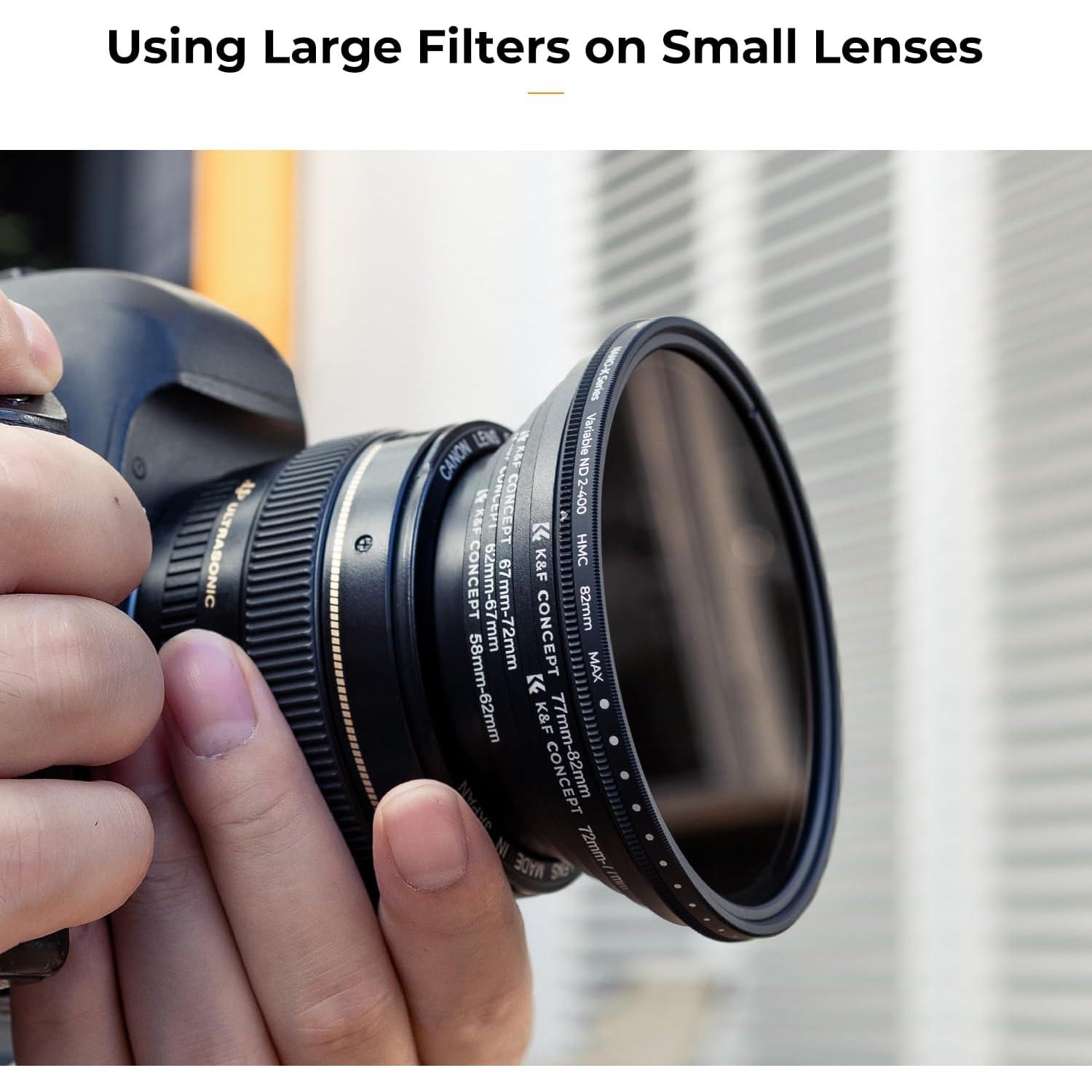 Juego de Adaptadores de Filtro K&F Concept 18 Piezas Metal