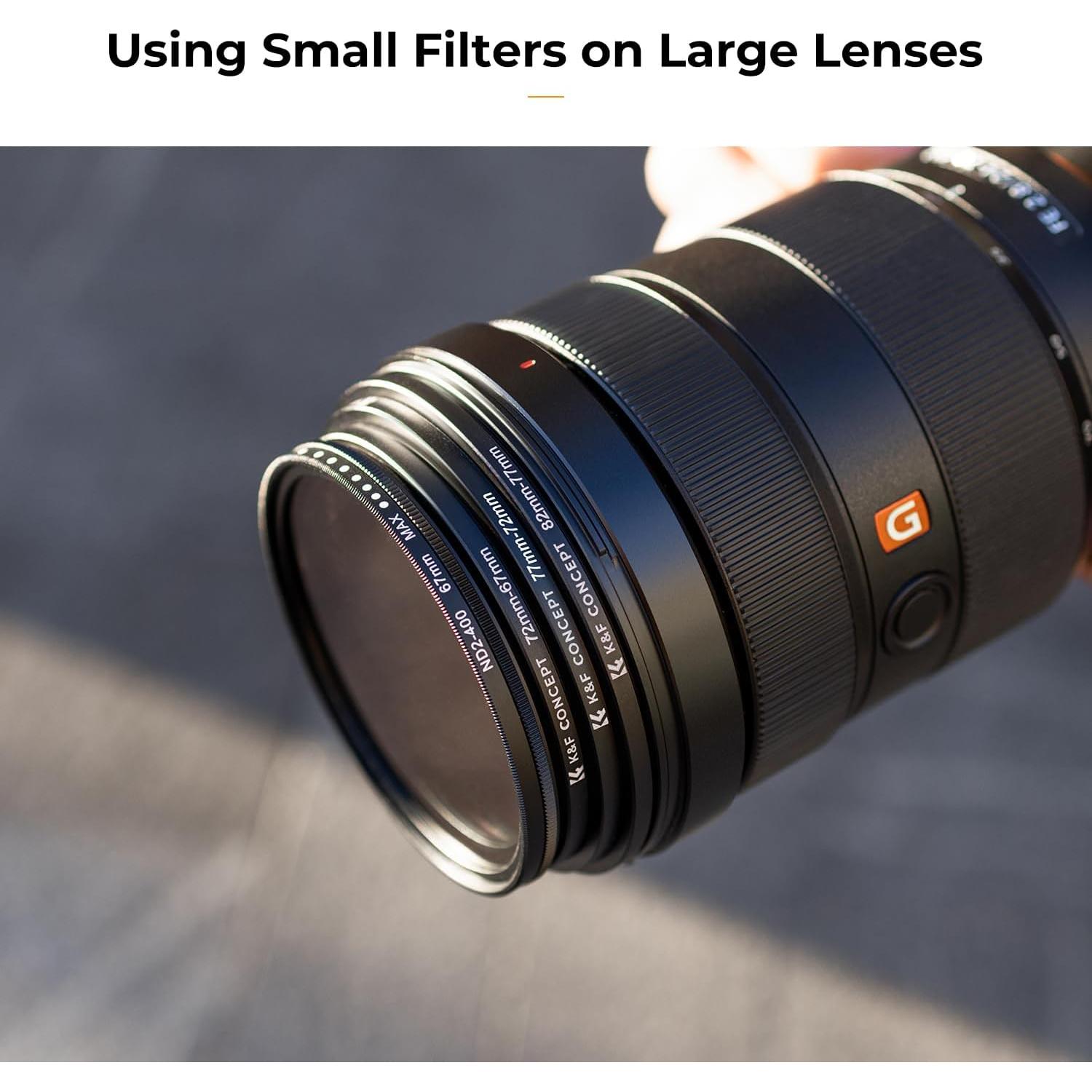 Juego de Adaptadores de Filtro K&F Concept 18 Piezas Metal