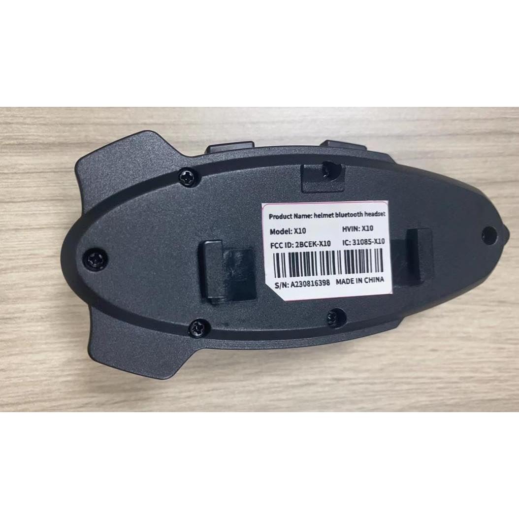 Intercomunicador Bluetooth X10 para Motocicleta 10 Riders