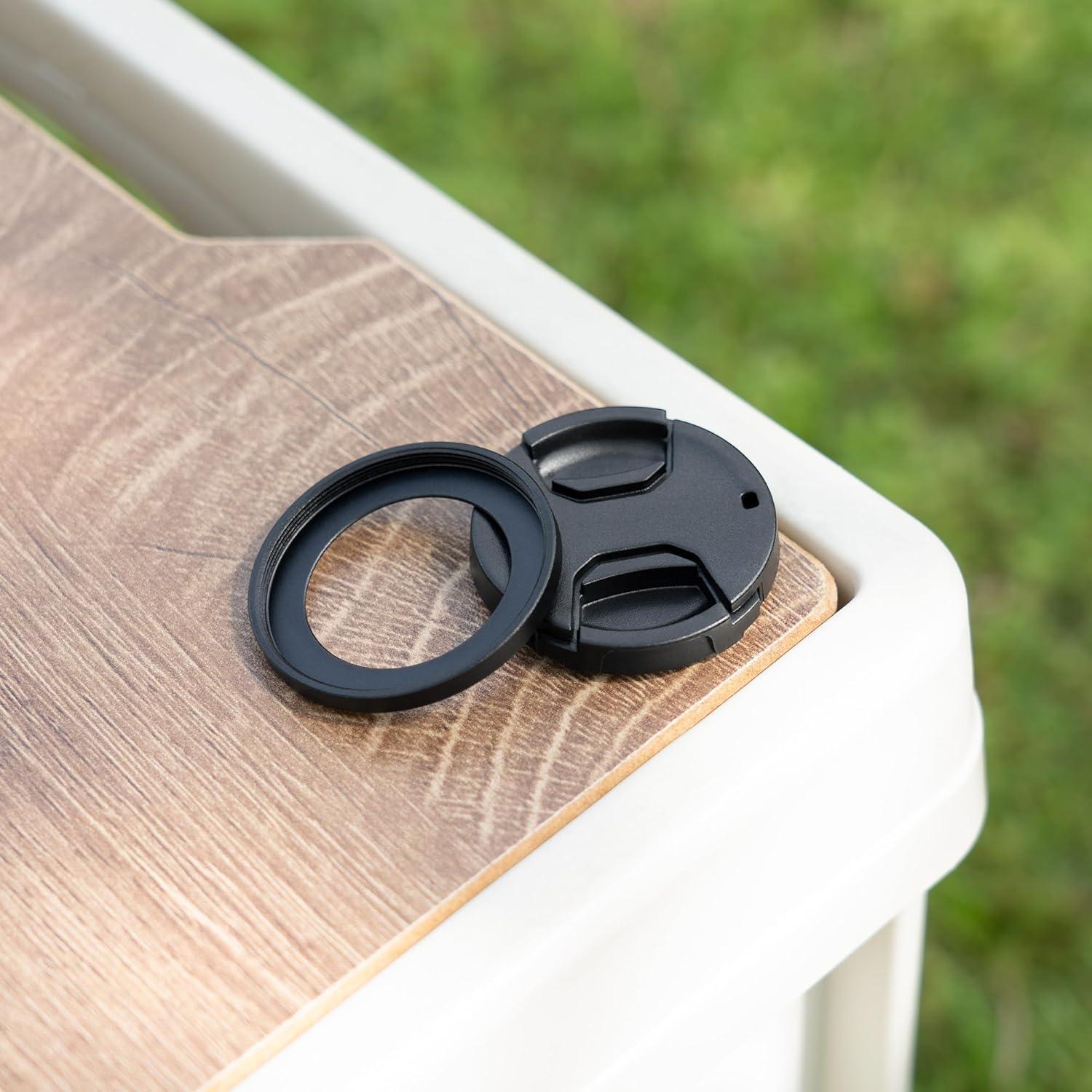 Adaptador de Filtro y Tapa de Lente 37mm para Canon V10