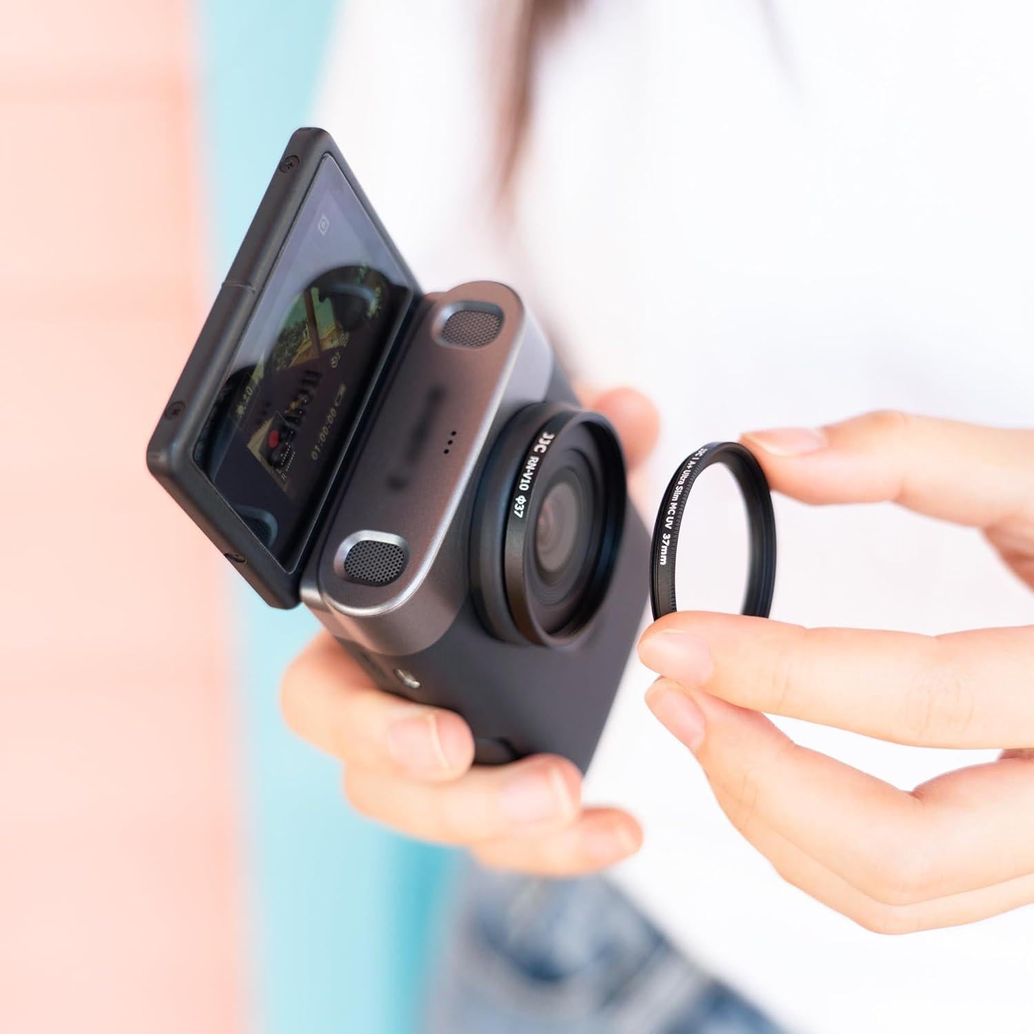 Adaptador de Filtro y Tapa de Lente 37mm para Canon V10