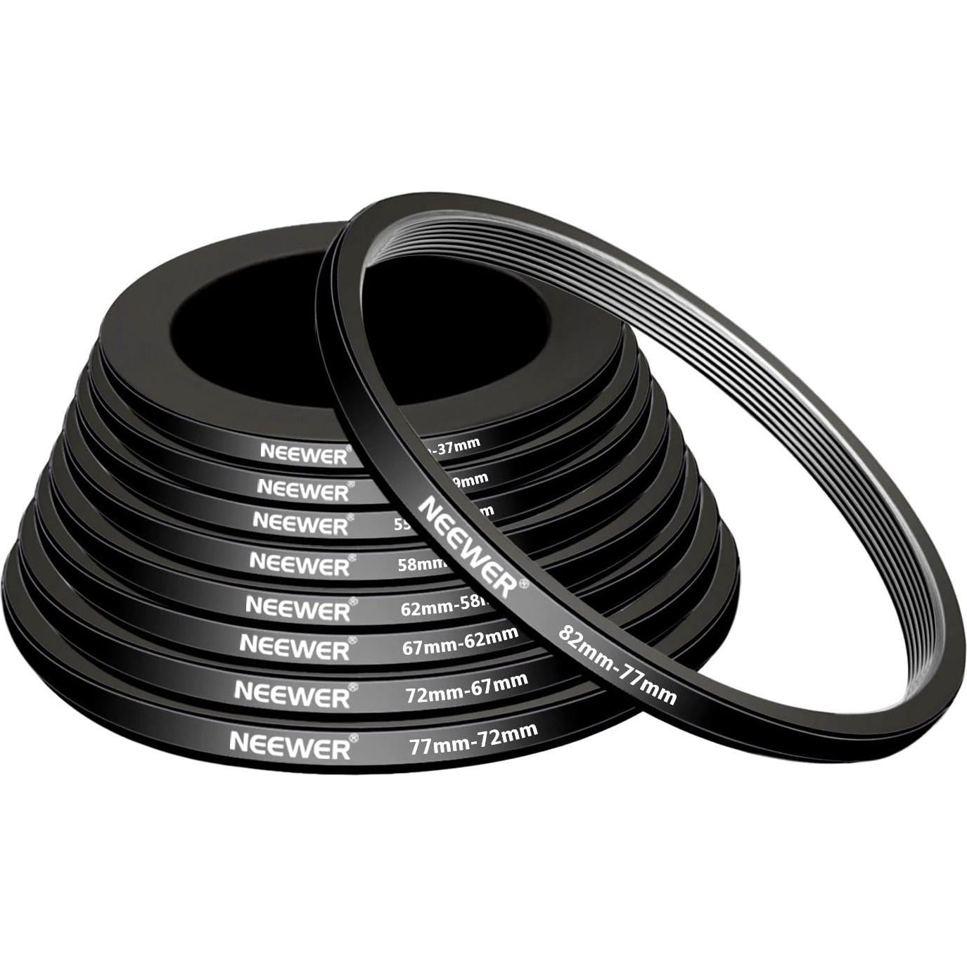 Kit de Anillos Adaptadores de Filtro Neewer 18 Piezas DSLR