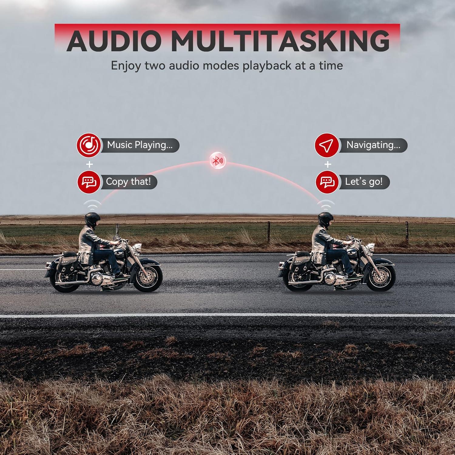 Intercomunicador Bluetooth X10 para Motocicleta - 2 Pack