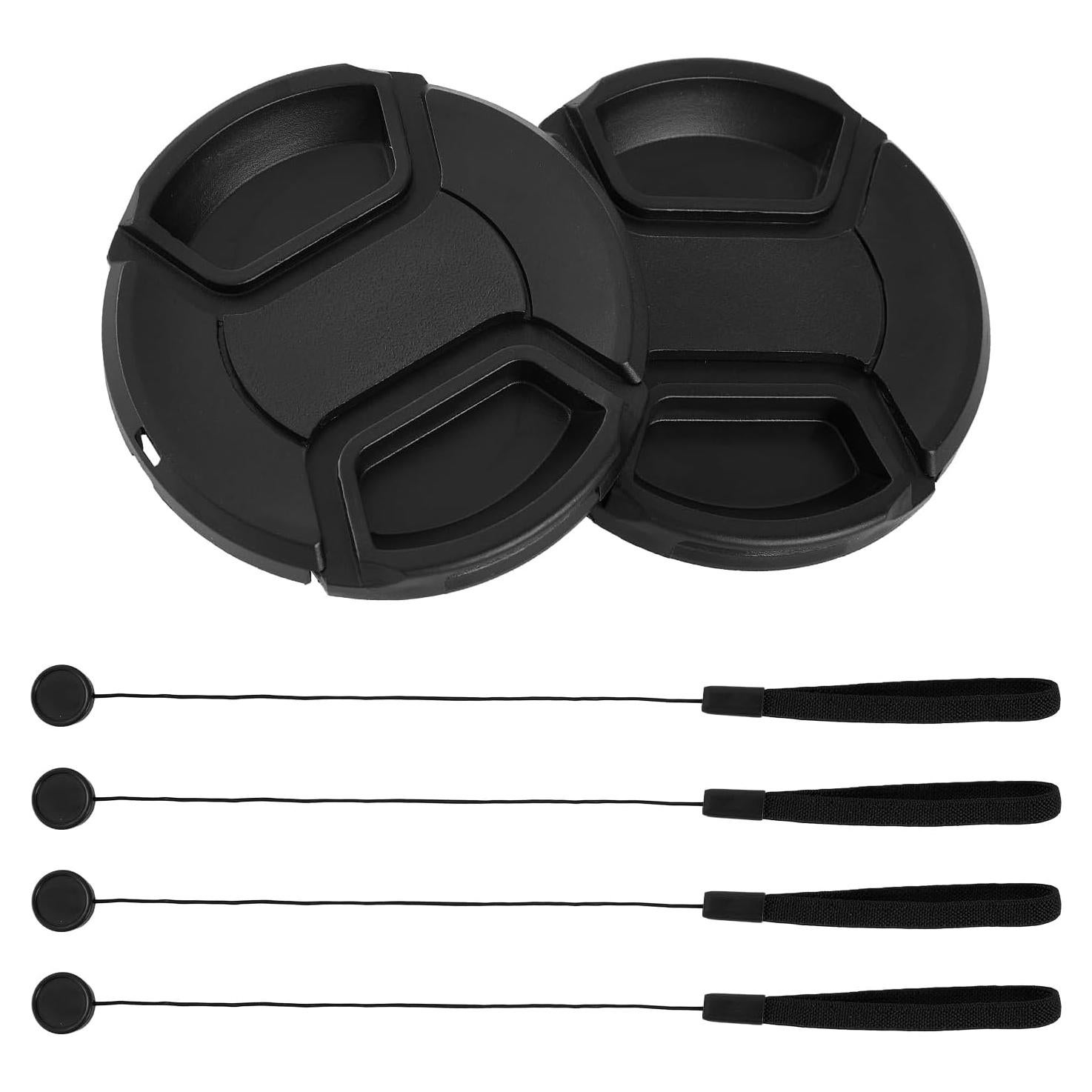 Paquete de 2 tapas de lente 58mm ZZJMCH para Canon y Nikon