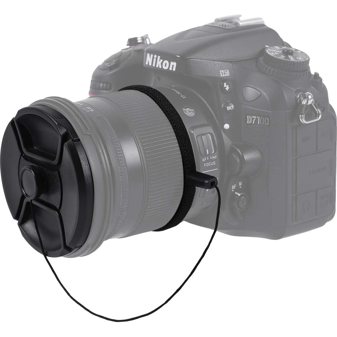 Paquete de 2 tapas de lente 58mm ZZJMCH para Canon y Nikon