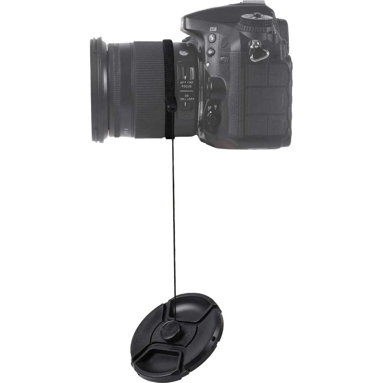 Paquete de 2 tapas de lente 58mm ZZJMCH para Canon y Nikon