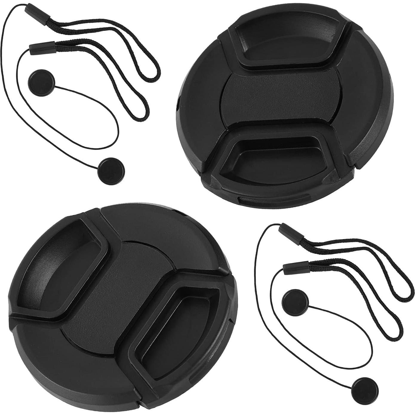 Paquete de 2 tapas de lente 58mm ZZJMCH para Canon y Nikon