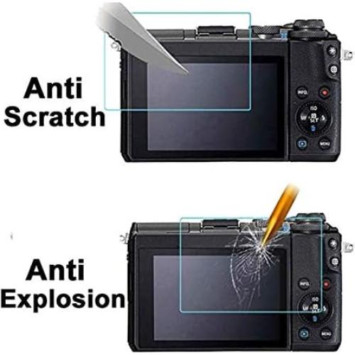 Paquete de 2 Protectores de Pantalla Vidrio Templado Canon G7X Mark III