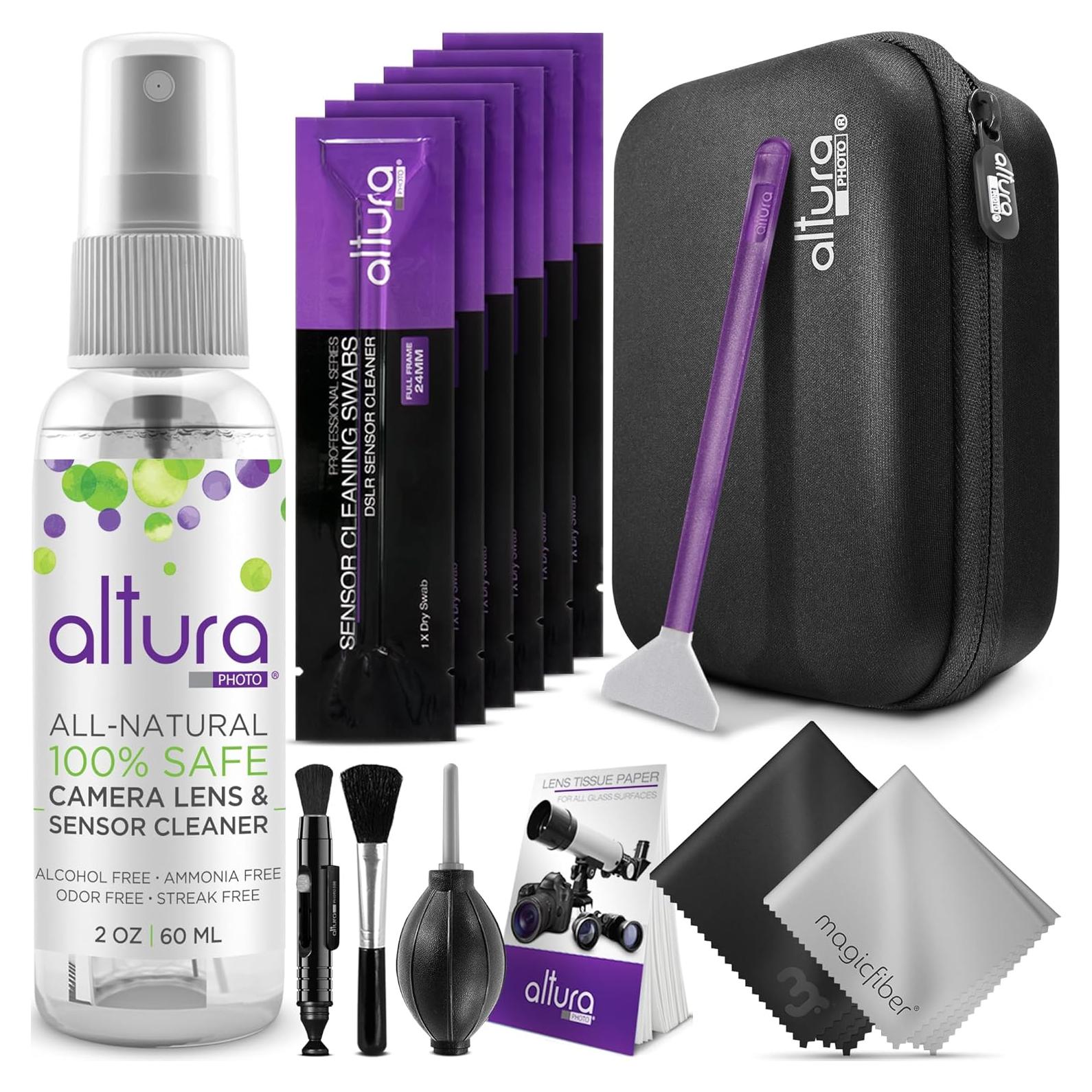 Kit de Limpieza Profesional Altura Photo para Cámaras DSLR y Sin Espejo