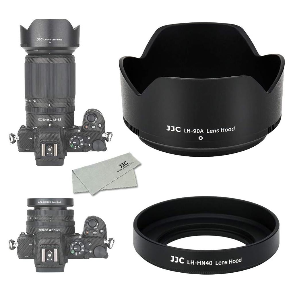 Kit de Filtros y Parasol Nikon Z30 Z50 Z fc Nikkor Z DX 16-50mm 50-250mm