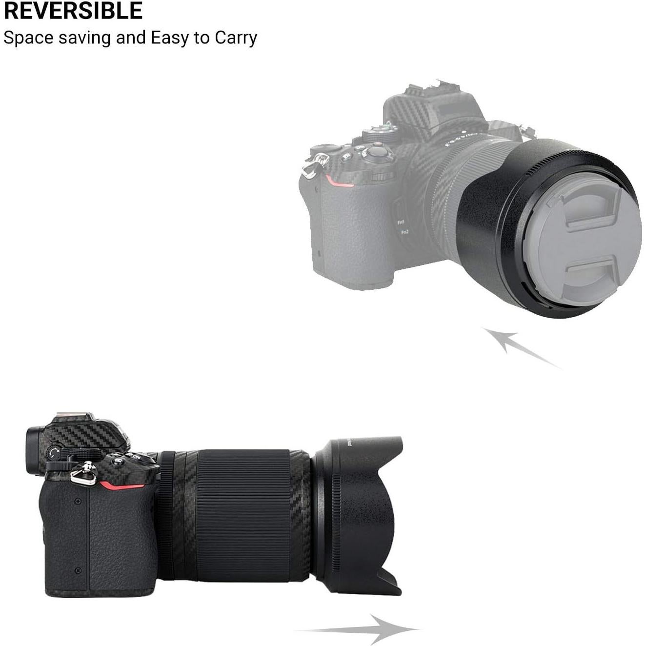 Kit de Filtros y Parasol Nikon Z30 Z50 Z fc Nikkor Z DX 16-50mm 50-250mm