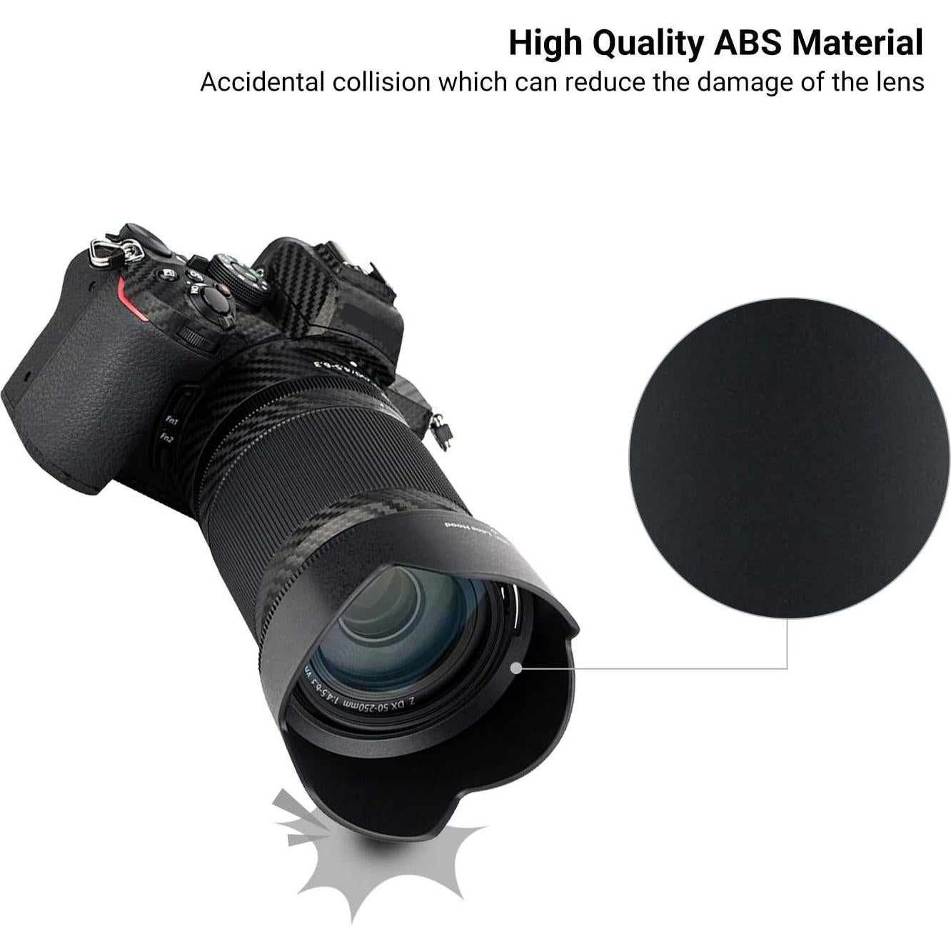 Kit de Filtros y Parasol Nikon Z30 Z50 Z fc Nikkor Z DX 16-50mm 50-250mm