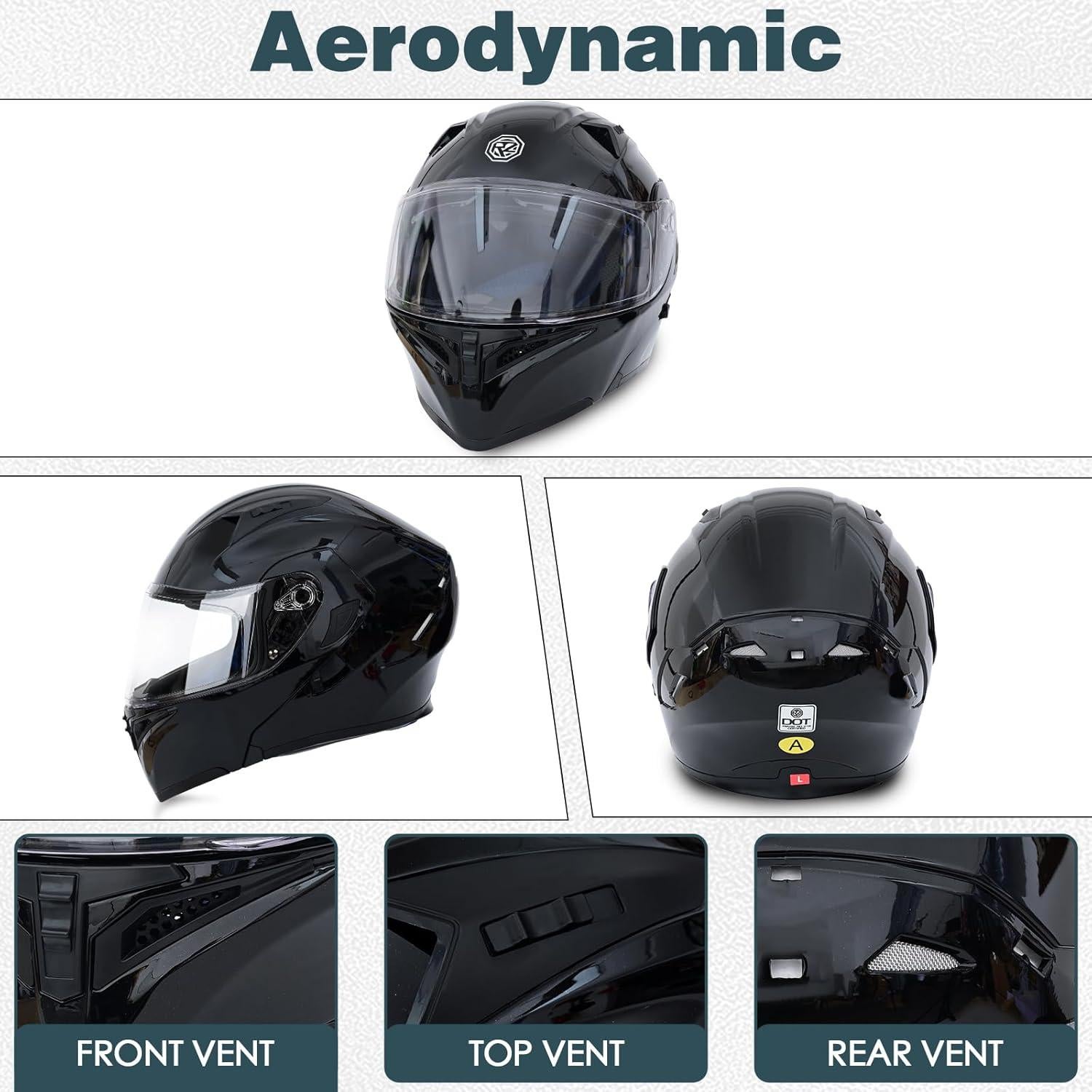 Casco Modular UWILSEE Bluetooth Doble Visera Unisex