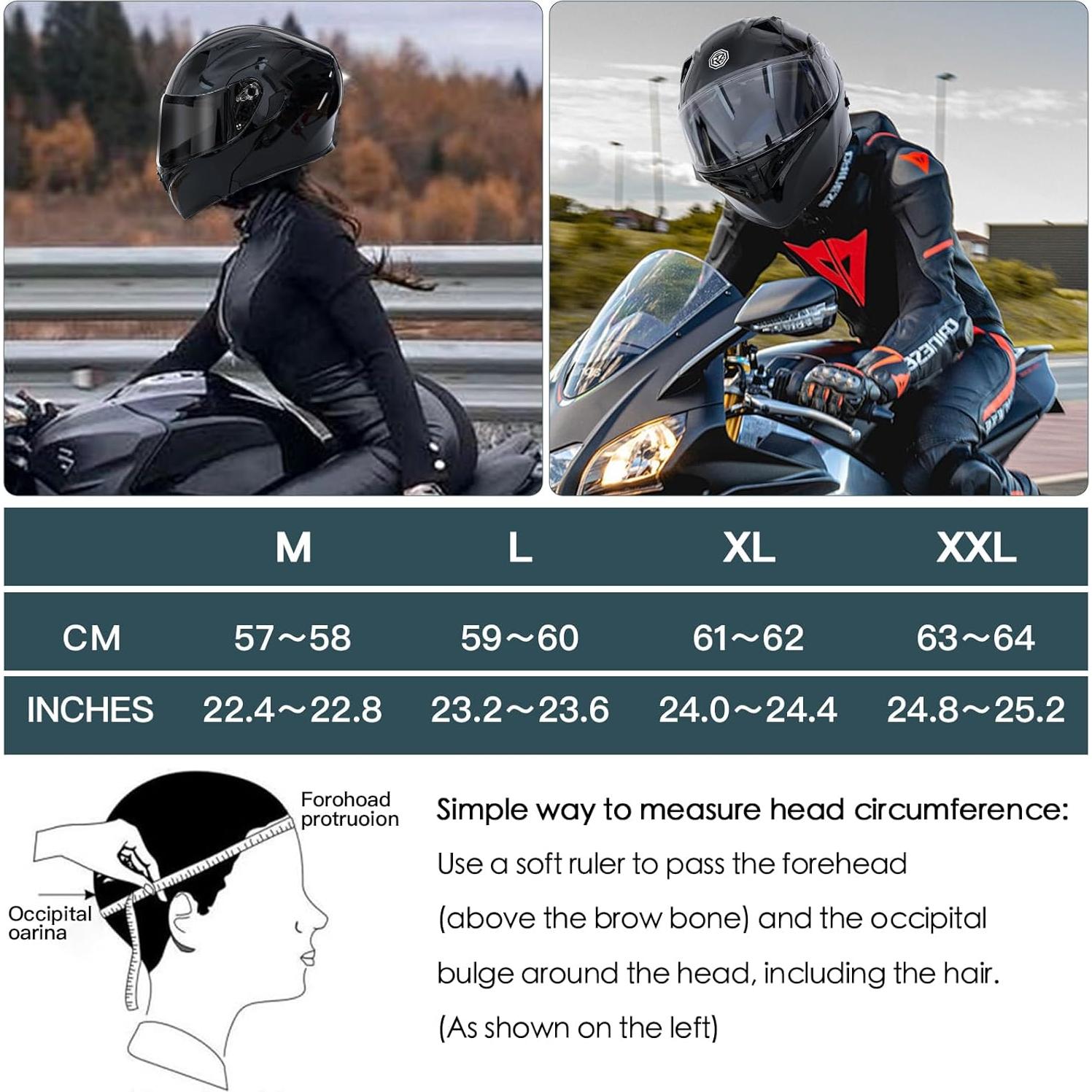 Casco Modular UWILSEE Bluetooth Doble Visera Unisex