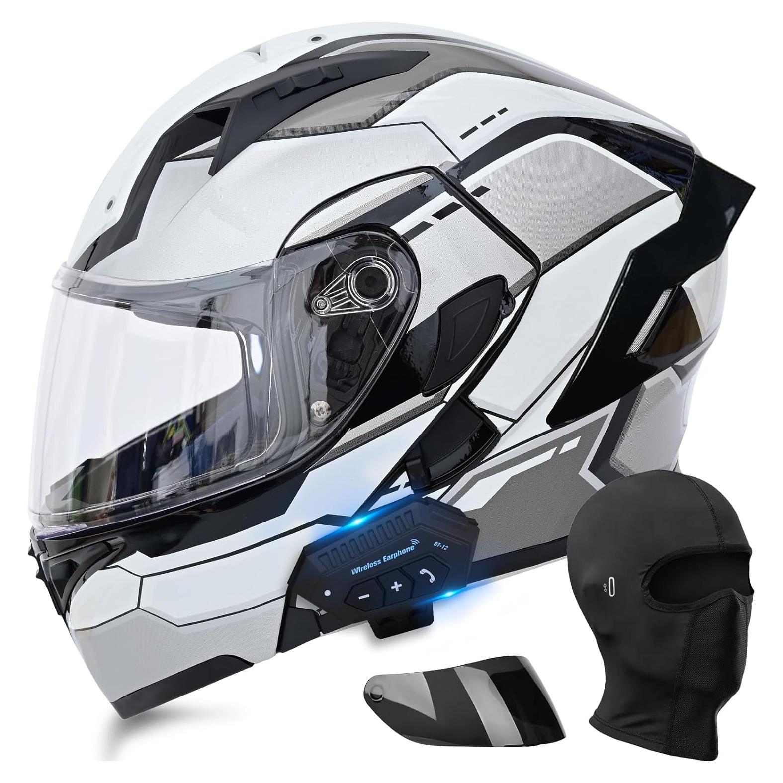 Casco Modular UWILSEE Bluetooth Doble Visor Unisex
