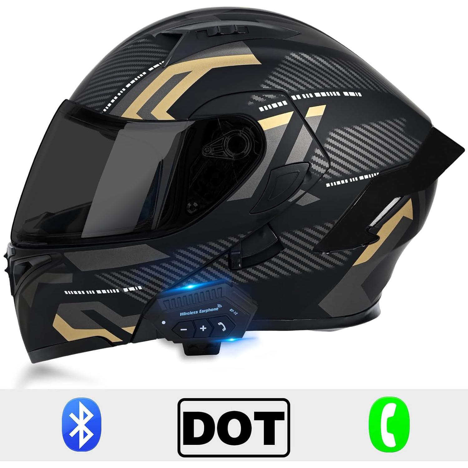 Casco Modular UWILSEE Bluetooth Doble Visor Unisex