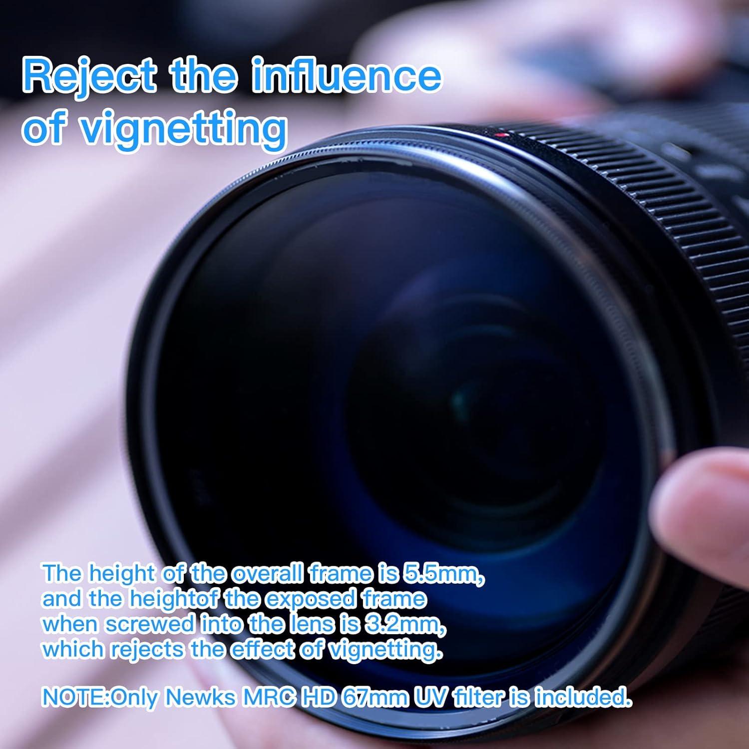 Filtro UV Protector Newks 67mm Ultra Delgado 16 Capas Nano