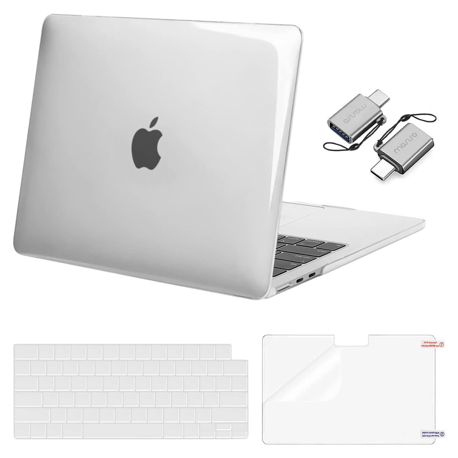 Funda MOSISO para MacBook Air 13.6" M4 M3 M2 Transparente