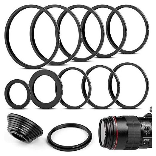 Kit de Anillos Adaptadores de Paso a Abajo 10 Piezas DSLR Sedremm