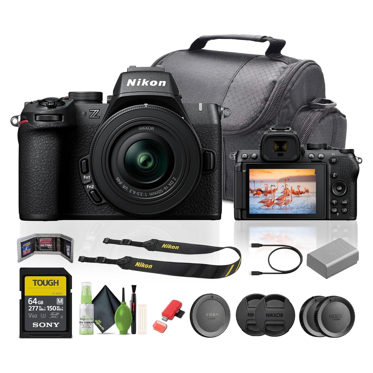 Cámara Digital Sin Espejo Nikon Z50II con Lente 16-50mm y Accesorios