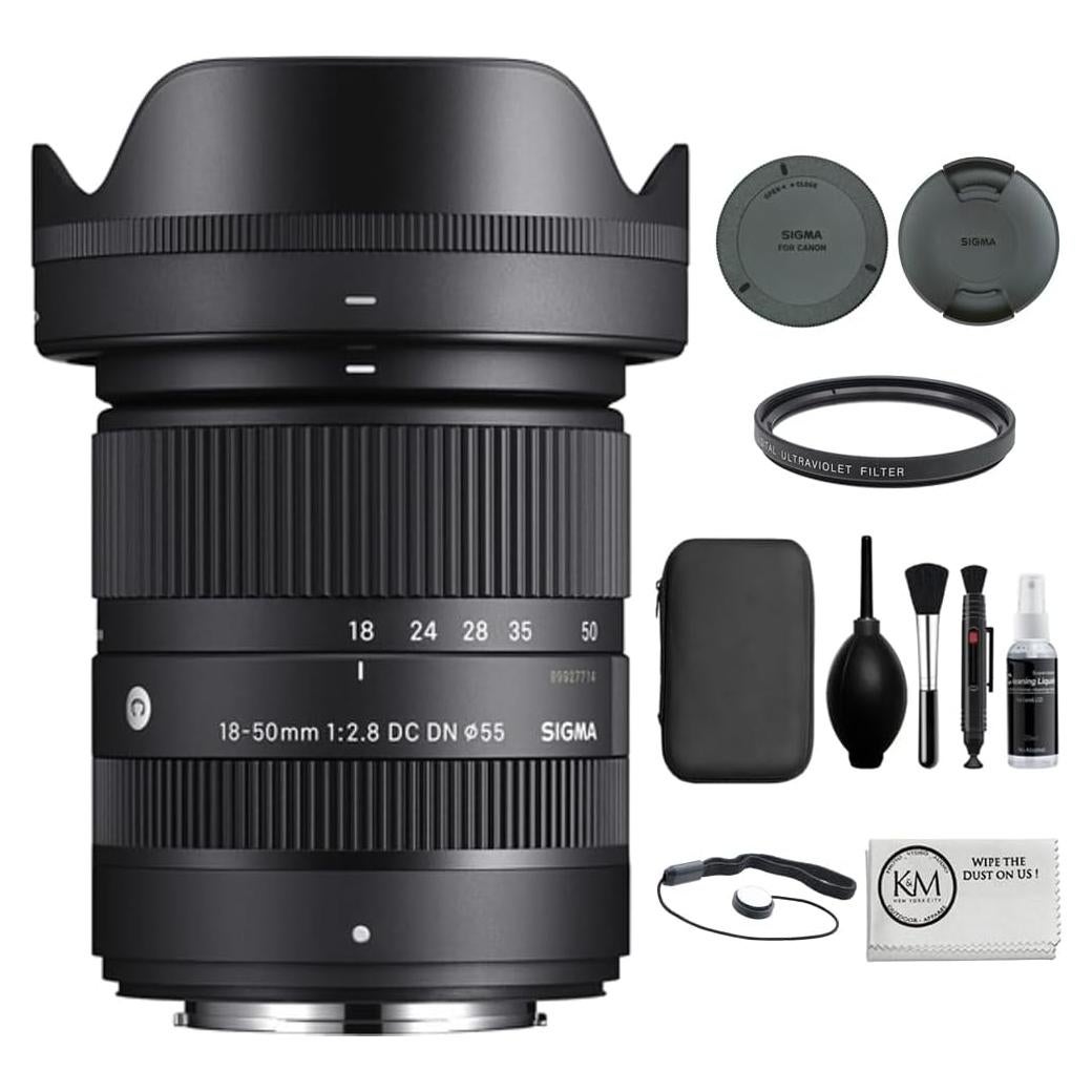 Lente Sigma 18-50mm f/2.8 DC DN Sony E + Filtro UV + Kit 11 Pzas
