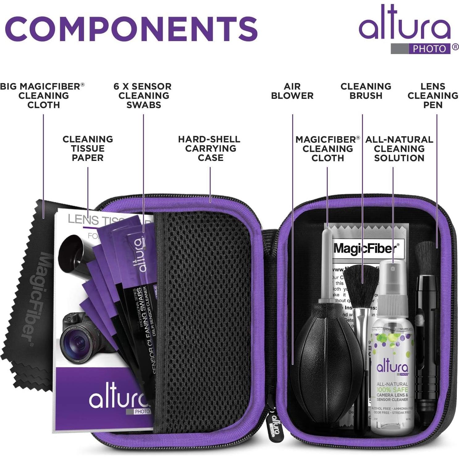 Kit de limpieza de cámara Altura Photo para DSLR y APS-C