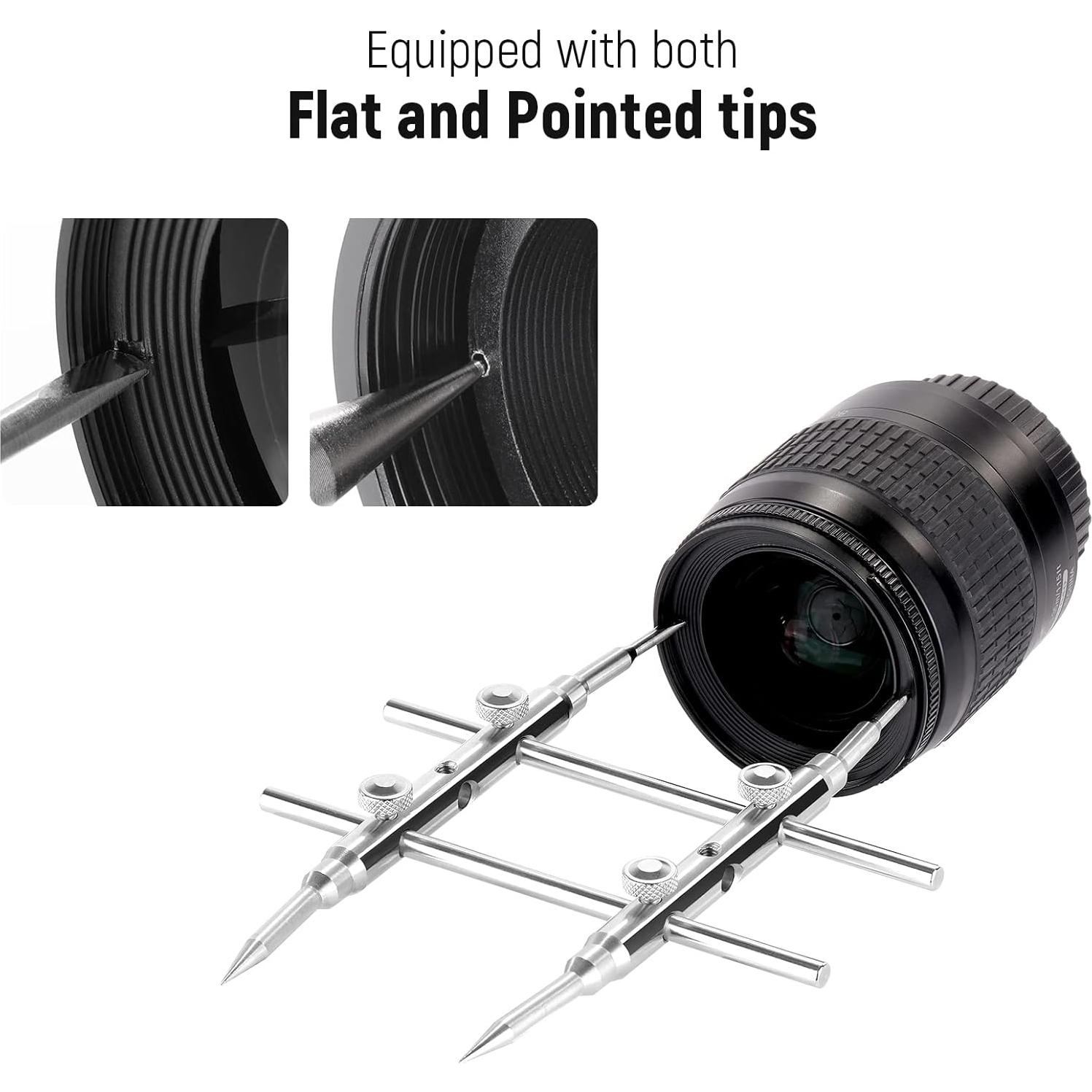 Llave de Lente Neewer de Acero Inoxidable para Cámaras y Telescopios