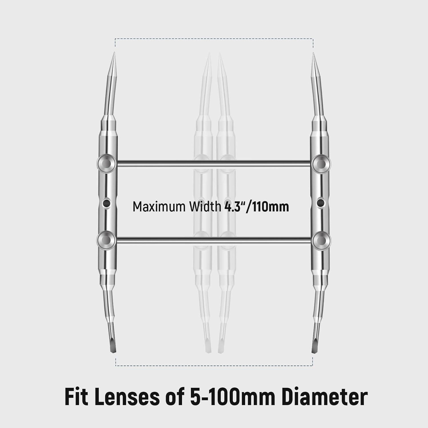 Llave de Lente Neewer de Acero Inoxidable para Cámaras y Telescopios