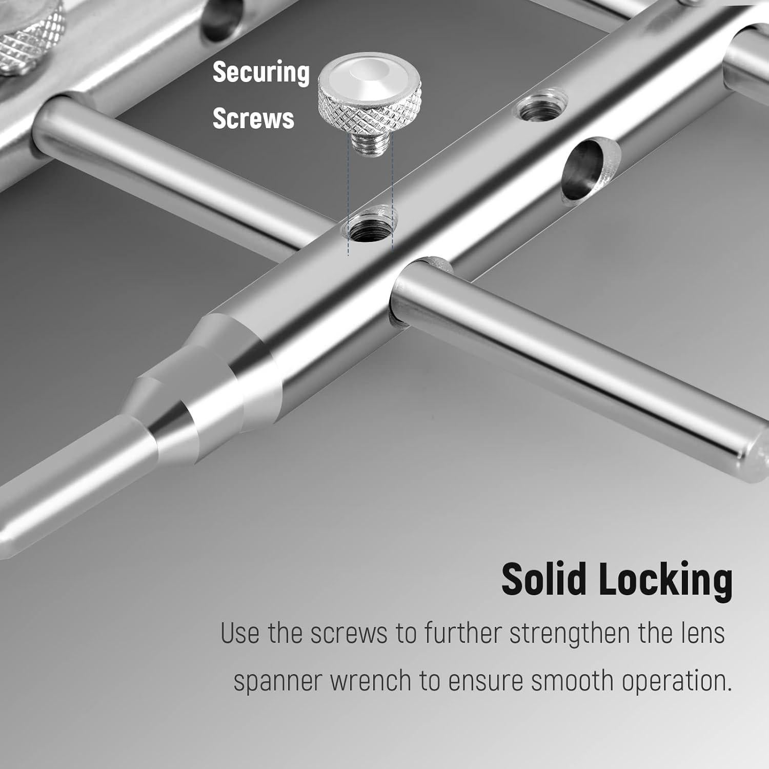 Llave de Lente Neewer de Acero Inoxidable para Cámaras y Telescopios
