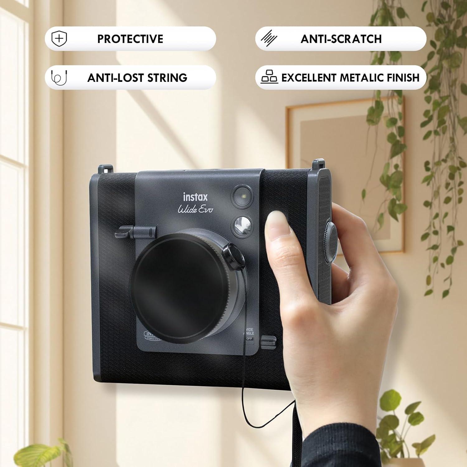 Protector de Pantalla y Tapa de Lente HIYQIN para Fujifilm Instax Wide EVO