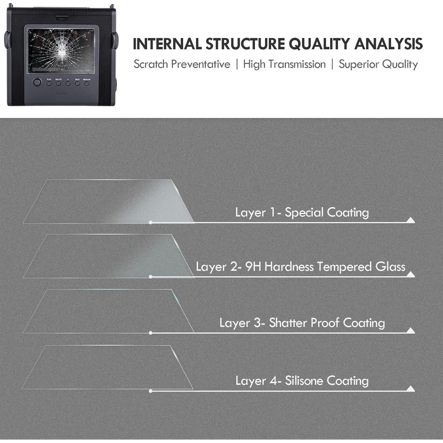 Protector de Pantalla y Tapa de Lente HIYQIN para Fujifilm Instax Wide EVO