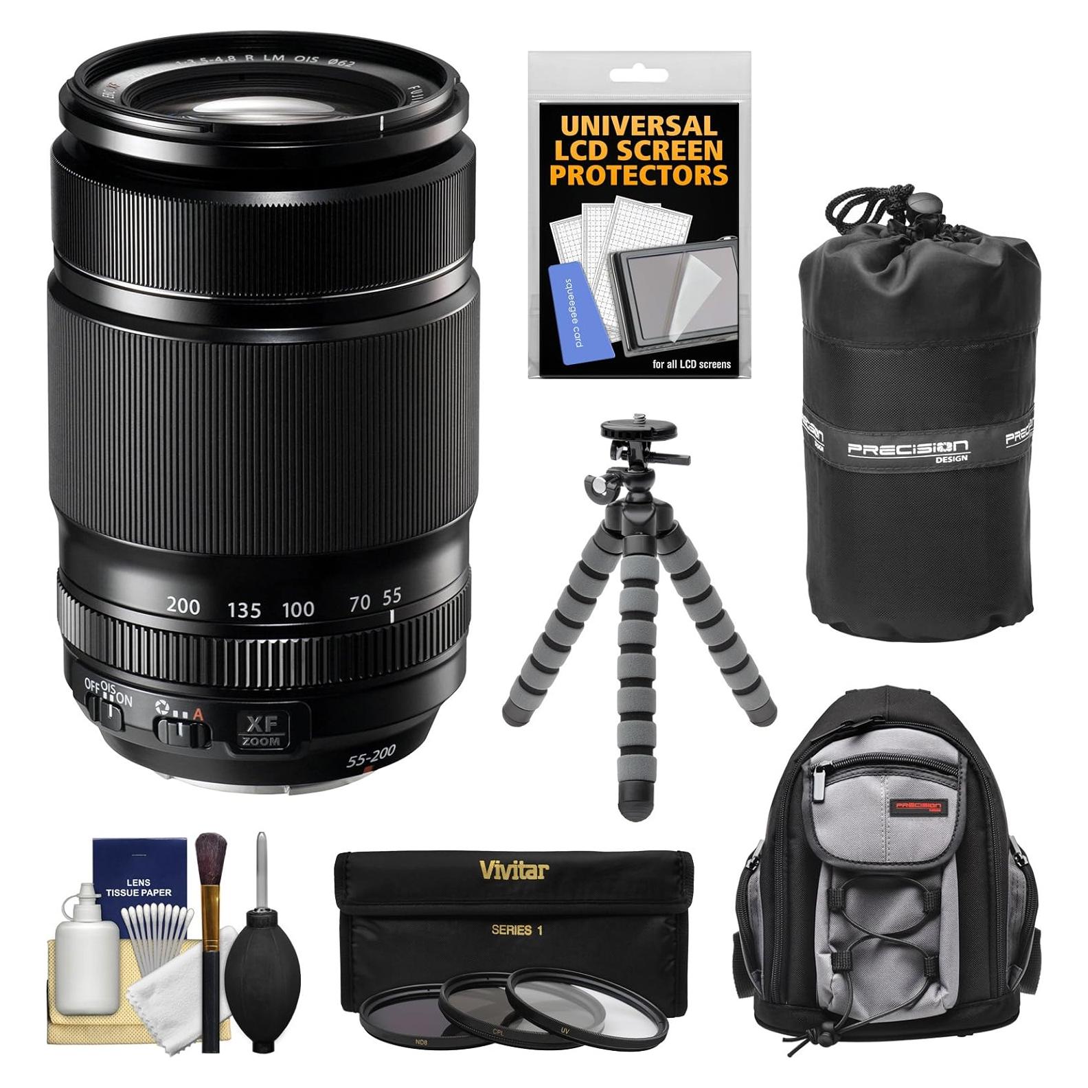 Fujifilm 55-200mm f/3.5-4.8 XF R LM OIS Lente Zoom + Kit Completo