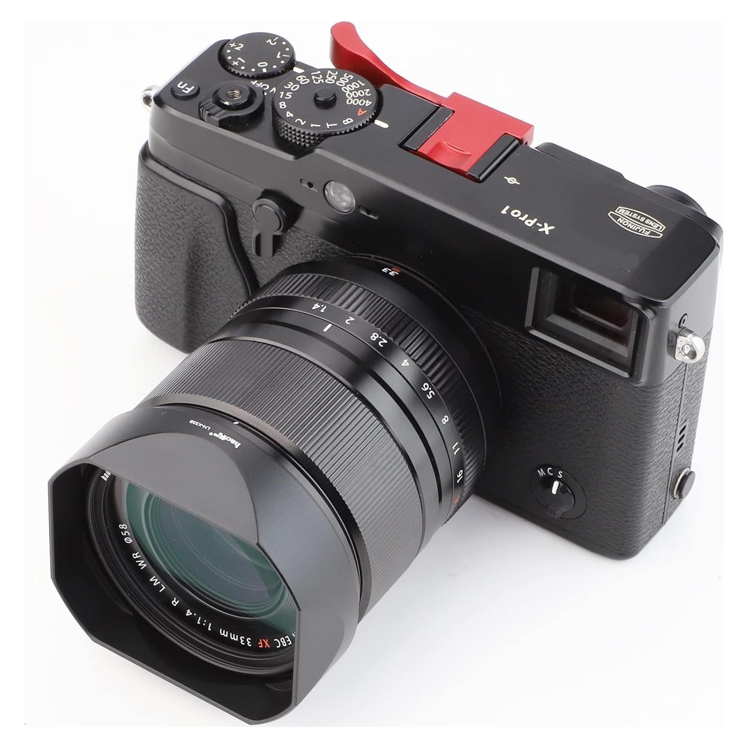 Capucha de Lente Cuadrada Metal Haoge para Fujifilm 58MM