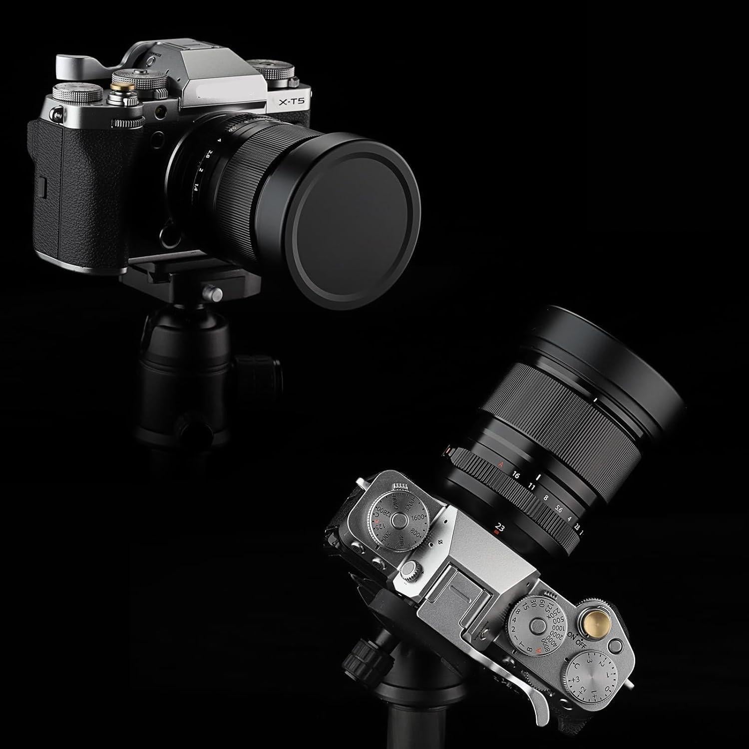 Capucha de Lente Cuadrada Metal Haoge para Fujifilm 58MM