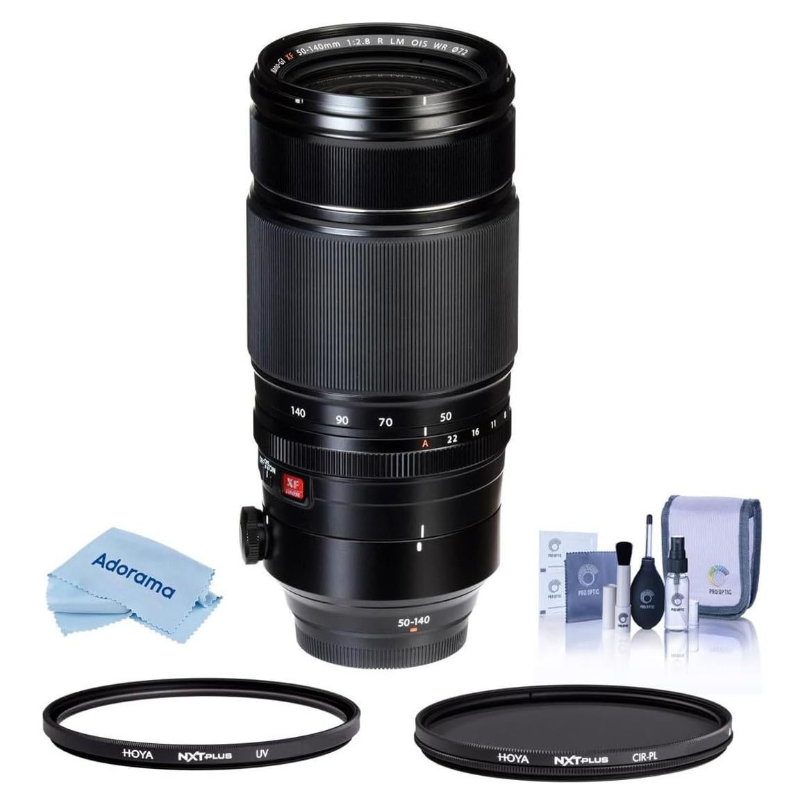 Lente Fujifilm XF 50-140mm F2.8 R LM OIS WR + Filtros UV y Polarizador